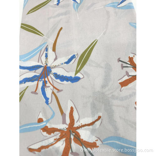 Lady's Skirt With Cotton Linen Printed Fabric